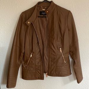 LA Coalition Brown Leather Jacket